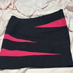 Addiction L Stylish Black and Pink Women's Skirt stretch mini skirt nwt vintage